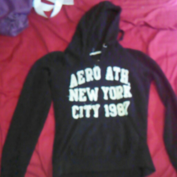 ❌SOLD❌BLACK AEROPPSTALE HOODIE