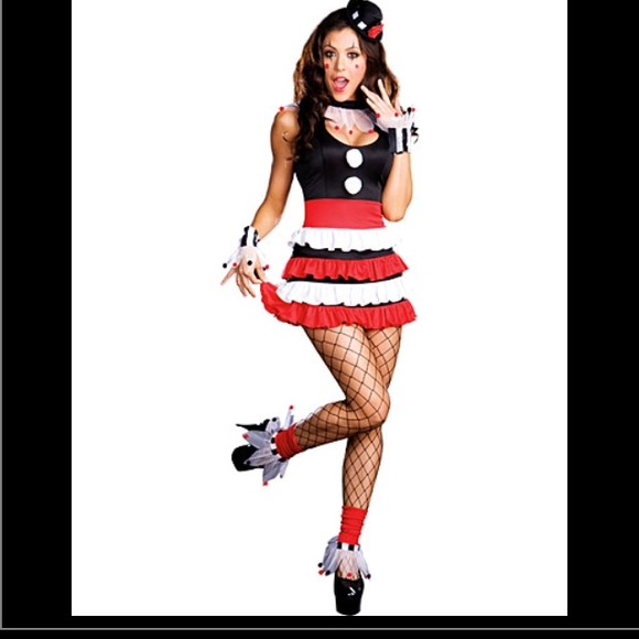 Sexy Adult Cirque Clown Costume! Worn twice!