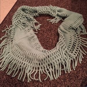 Fringe infinity scarf