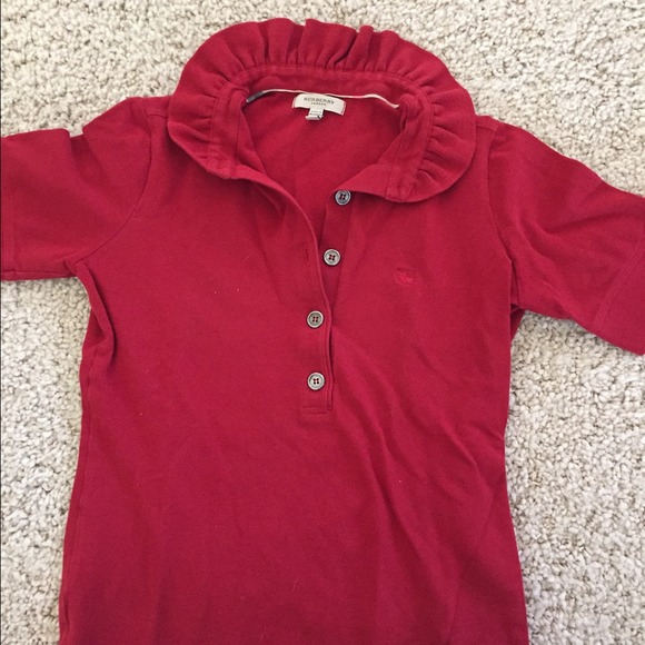 AUTHENTIC BURBERRY polo with ruffles
