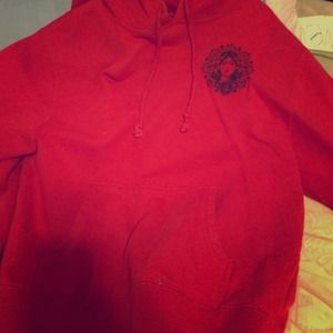Cute red hoodie 😜