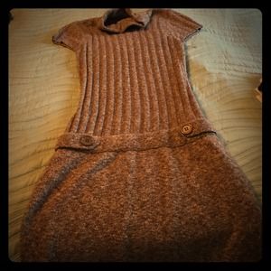 Above knee sweater dress