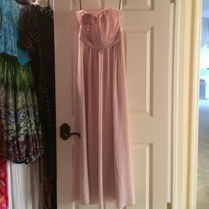 Blush Pink Floor Length Gown