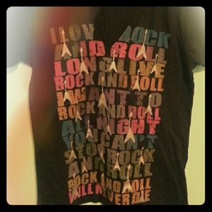 I love rock and roll v neck
