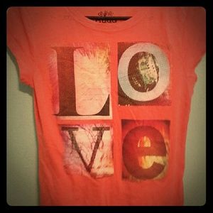 Coral LOVE shirt