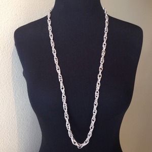 Silver Tone Design Necklace