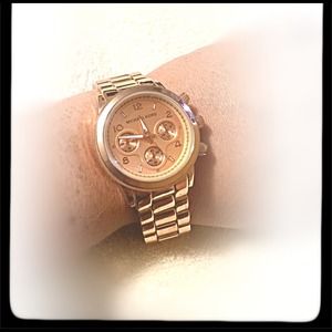 Rose gold watch