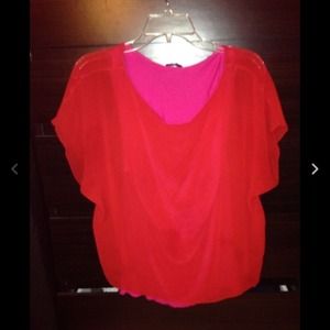 Express Red Top size Large