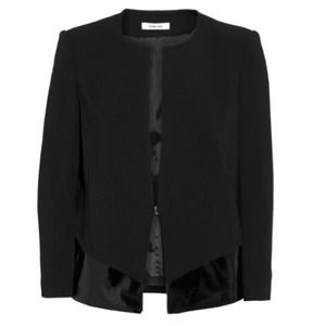 HELMUT LAND PATENT TRIMMED BLAZER