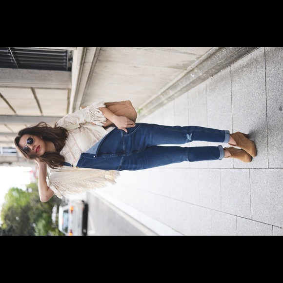 Mango boho poncho - off white - Picture 2 of 2