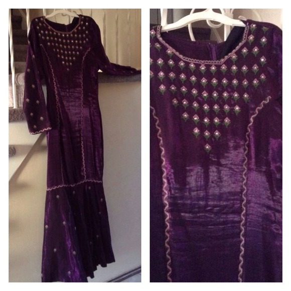 Middle Eastern inspired thobe dress formal gown