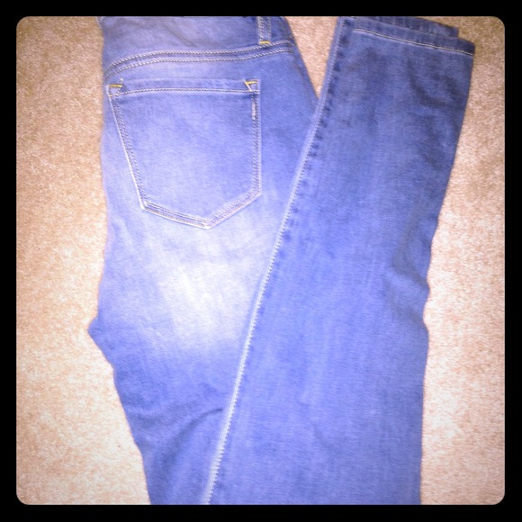 Distressed jeans