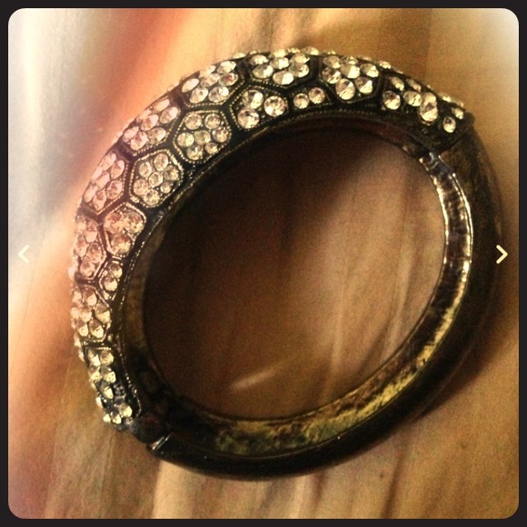 Bebe Crystal Cuff Bracelet