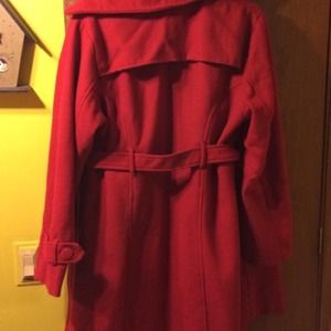 Red Belted Coat