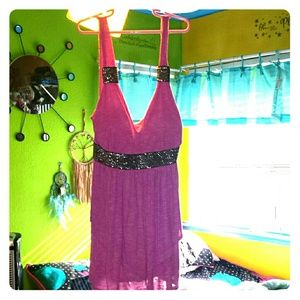 Pink long top