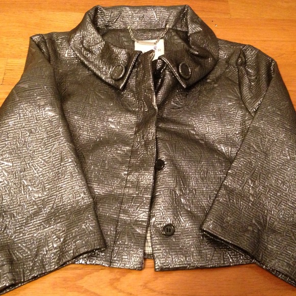 Walter Size 0 Cropped Silver/Gray Jacket