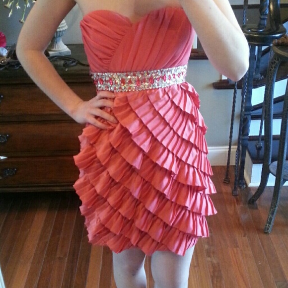 Sequin Heart Homecoming Dress