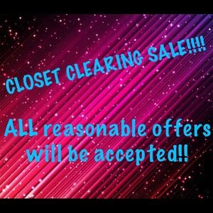 EVERYTHING MUST GO!!! MAKE OFFERS NOW :)