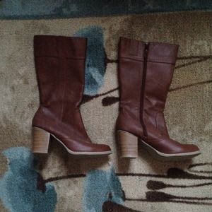 Knew High Brown Boots