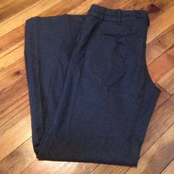 Ann Taylor Loft Houndstooth Grey pants