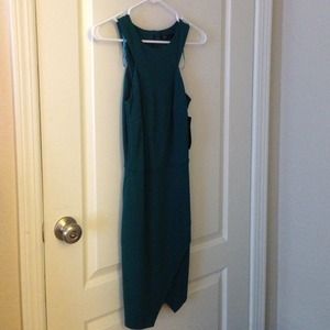 Turquoise fitted dress
