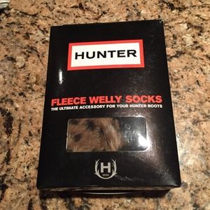 Hunter boot leopard cuff welly sock