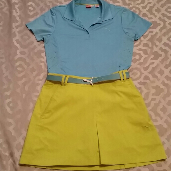 Puma shirt, skort & belt outfit, great for golf
