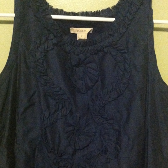 J. Crew dark blue dressy tank