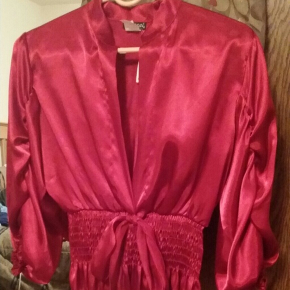 Deep V-neck