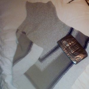 Poncho warn once at ski lodge