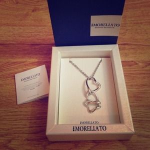 Three heart silver necklace from Morellato