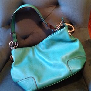 Teal Hobo Purse