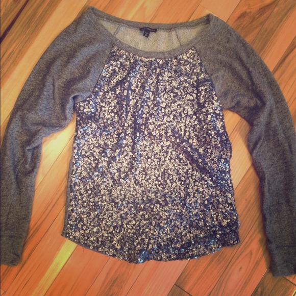 Sparkly baseball inspired sweater