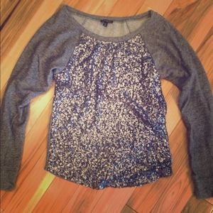 Sparkly baseball inspired sweater