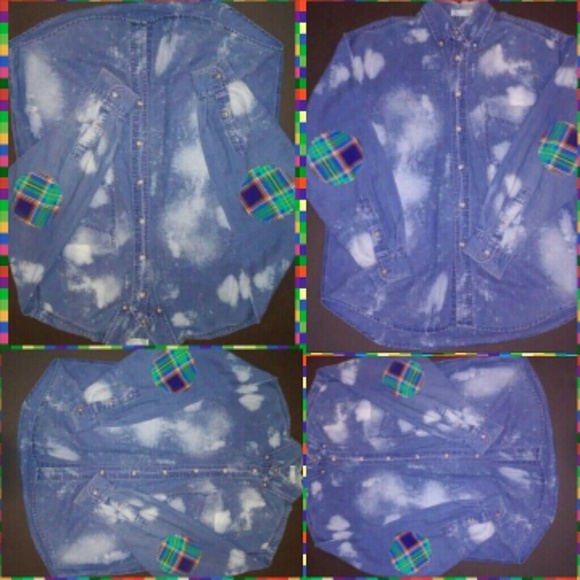 Long sleeved denim shirt