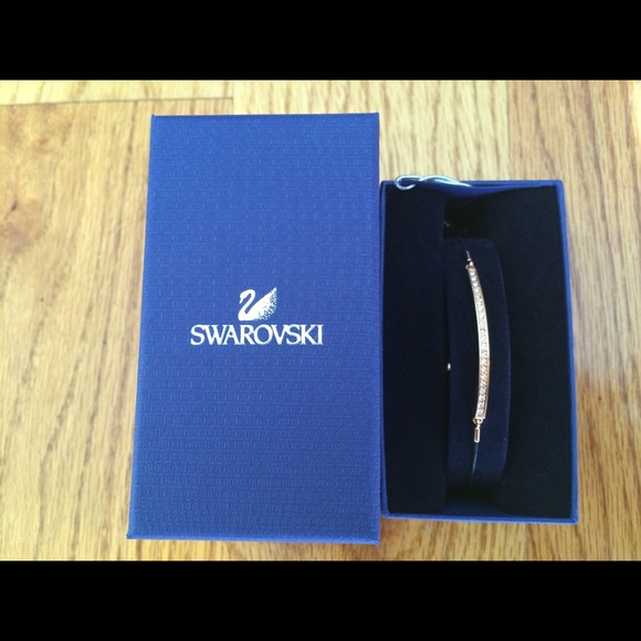 Swarvoski Rose Gold Vi Narrow Bracelet - Picture 2 of 4