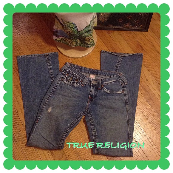 SALE🌷26 WAIST-TRUE RELIGION 'JOEY" JEANS - Picture 3 of 4