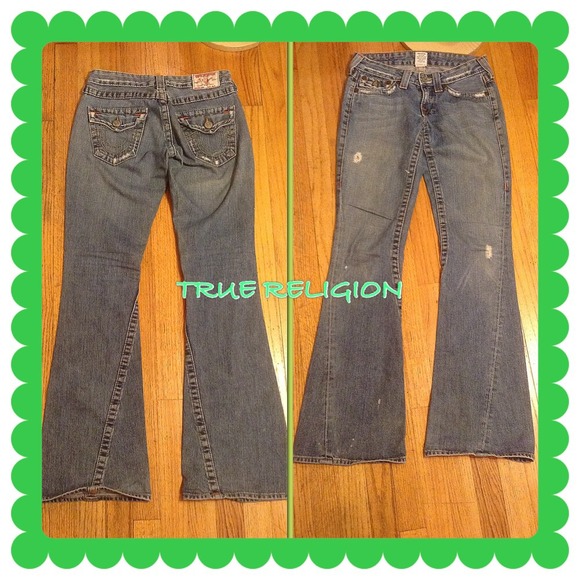 SALE🌷26 WAIST-TRUE RELIGION 'JOEY" JEANS - Picture 4 of 4