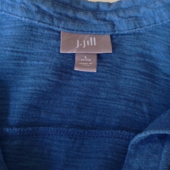 Bundled ....J.Jill button up long sleeve, blue - Picture 2 of 4