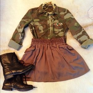 👢🎀Steve Madden Military Boots💁💄