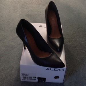 Aldo Black Pumps, sz 8, 3.5" heel