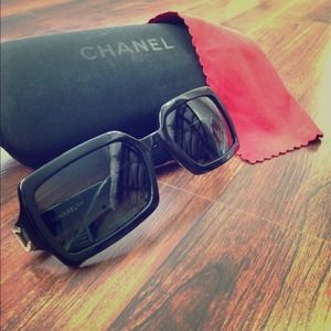 Classic black Chanel sunglasses