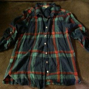 Plaid button down shirt