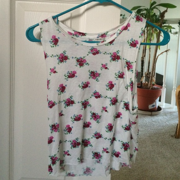 floral crop top from f21