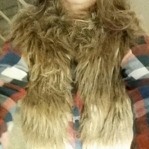 Faux fur vest
