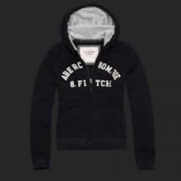 Navy blue Abercrombie & fitch zip up hood