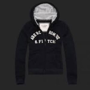 Navy blue Abercrombie & fitch zip up hood
