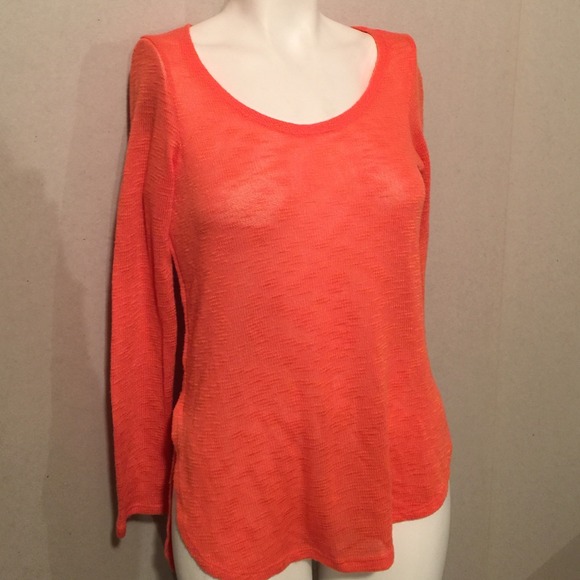 Sheer orange tunic