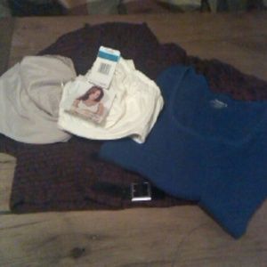 2Bras, No Boundaries Cropped Sweater and Old Navy