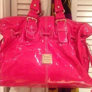 Hot Pink Patent Leather Dooney and Bourke Bag!!